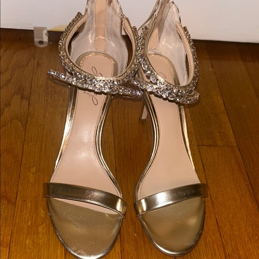 Elegant Gold Women's Heels